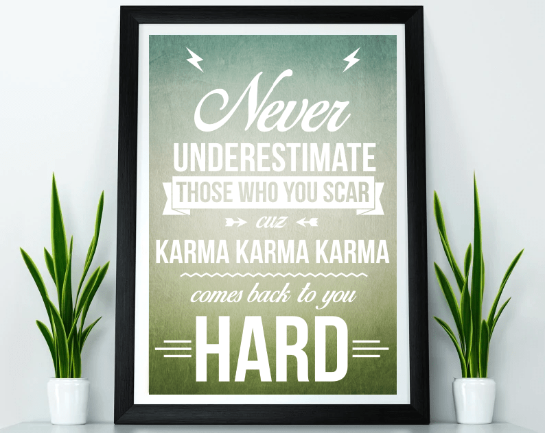 LAURYN HILL KARMA COMES BACK POSTER - Mixerfriendly