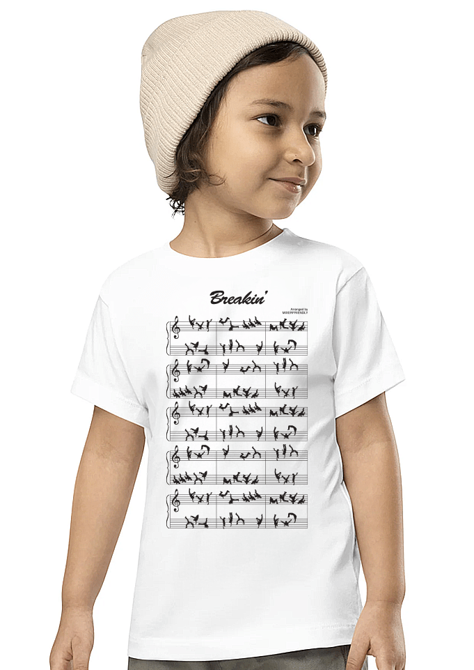 BREAKDANCING MUSIC NOTES ONESIE & TEE - Mixerfriendly