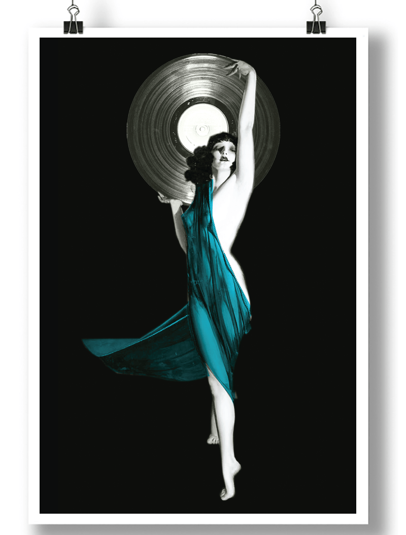 VINYL VIXEN RETRO RECORD POSTER - Mixerfriendly