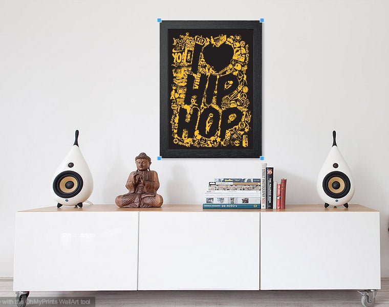 I LOVE HIP HOP CLIP ART POSTER - Mixerfriendly