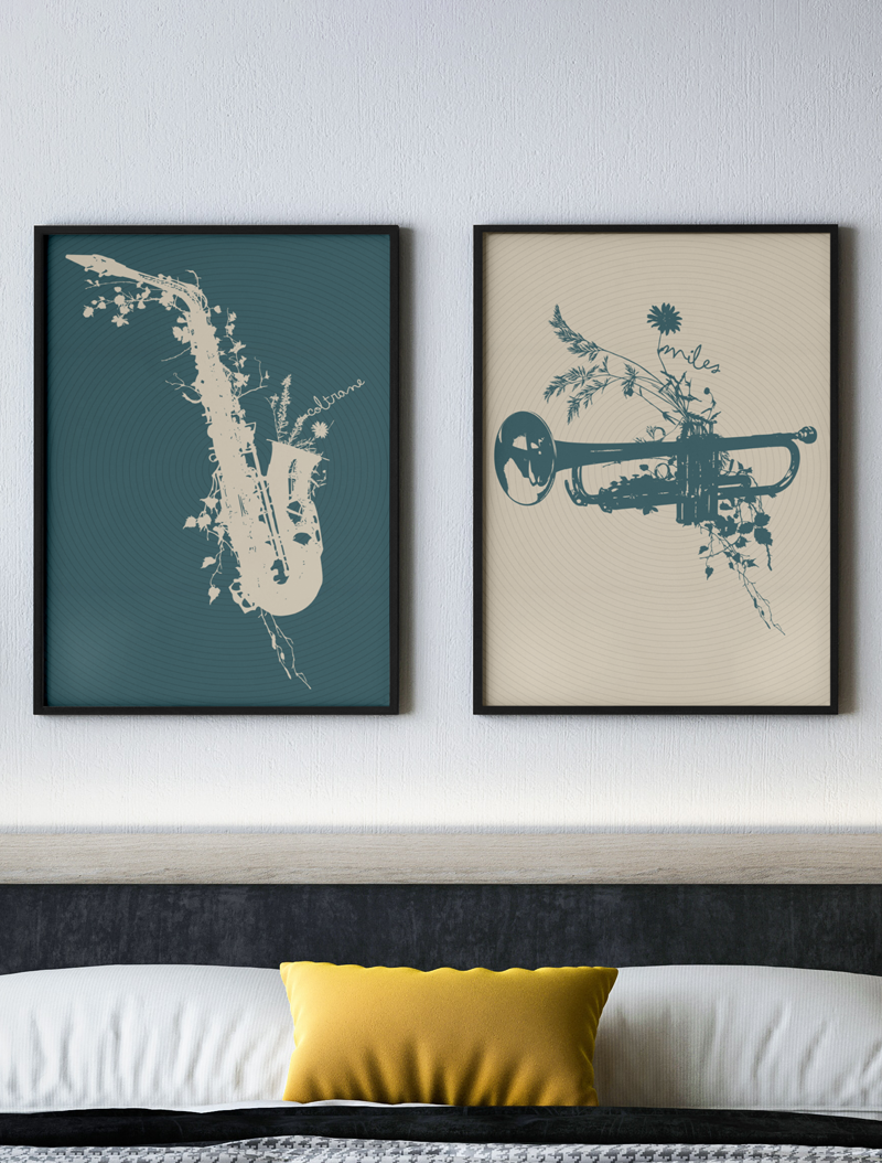 COLTRANE & MILES POSTERS (2-PACK) - Mixerfriendly