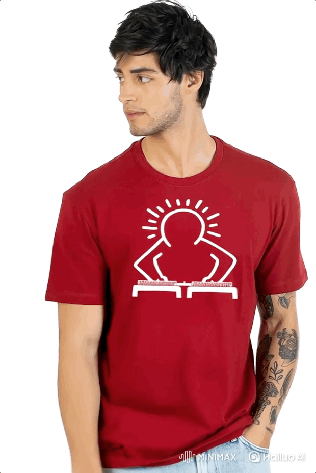 XMAS DJ Men's Tee - Holiday Party Shirt - Mixerfriendly