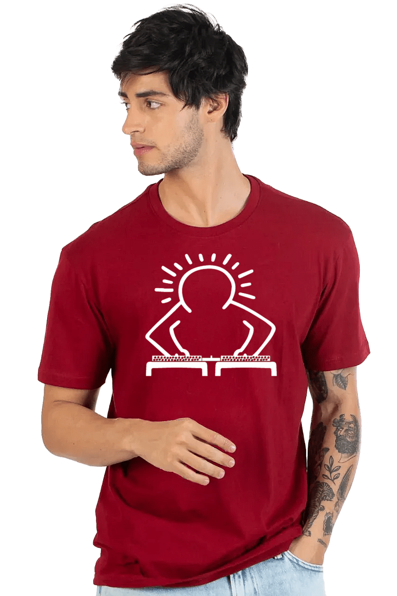 XMAS DJ Men's Tee - Holiday Party Shirt - Mixerfriendly