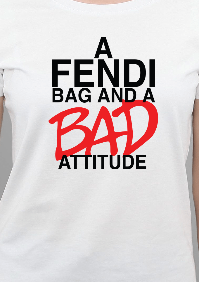 BAD ATTITUDE HIP HOP WOMENS TEE - Mixerfriendly