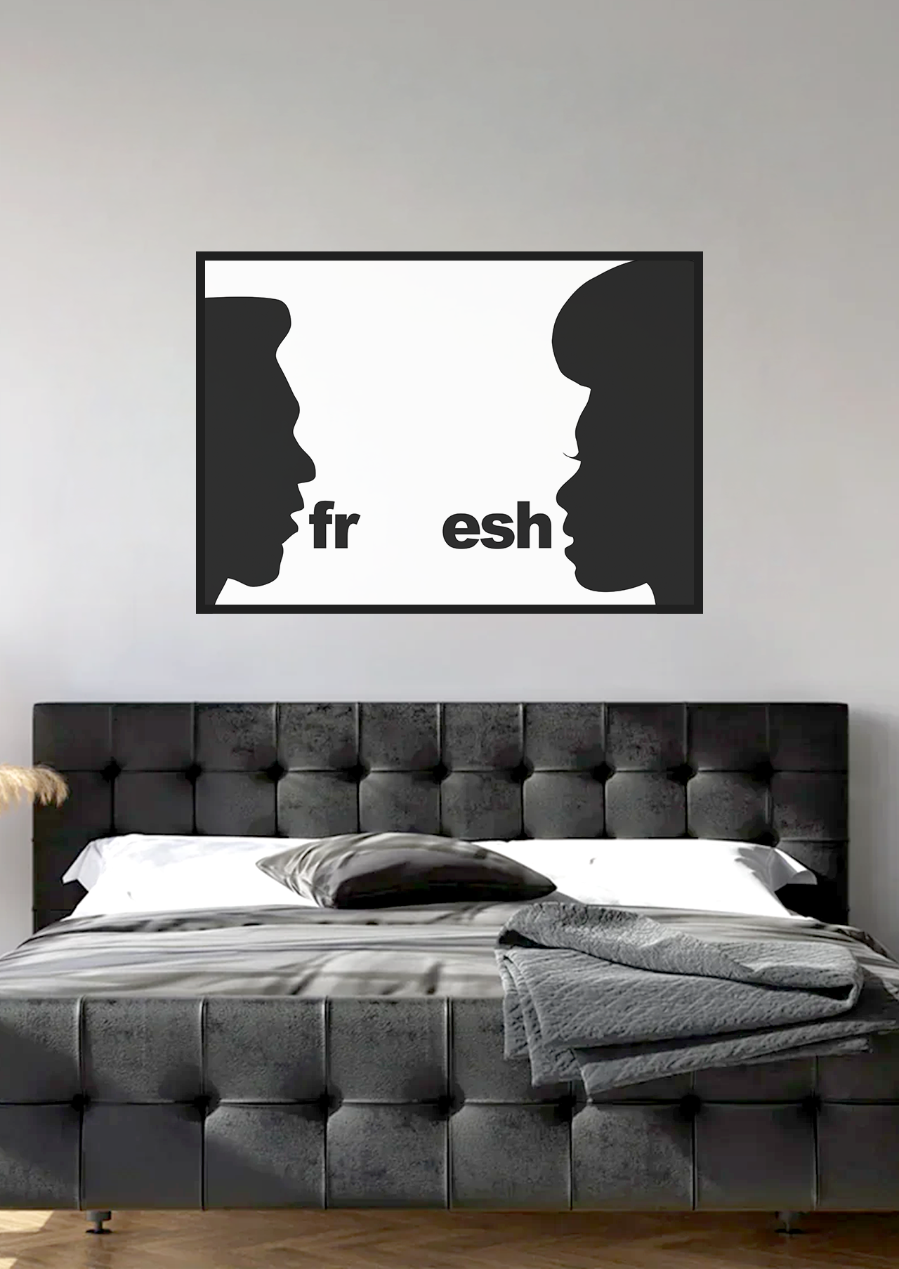 FRESH MAN WOMAN SILHOUETTE POSTER