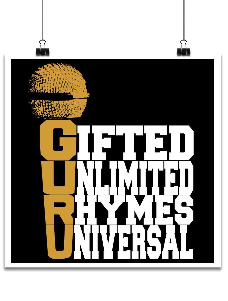 GURU GANG STARR HIP HOP POSTER - Mixerfriendly