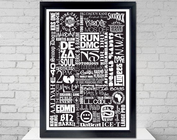 HIP HOP HISTORY ARTISTS POSTER - Mixerfriendly