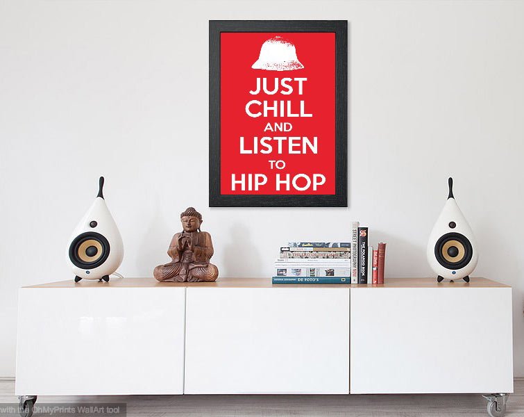 JUST CHILL KANGOL HIP HOP POSTER - Mixerfriendly