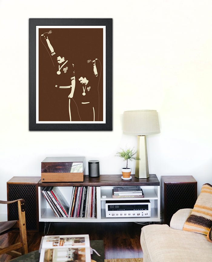 1968 OLYMPIC MIC POWER POSTER - Mixerfriendly