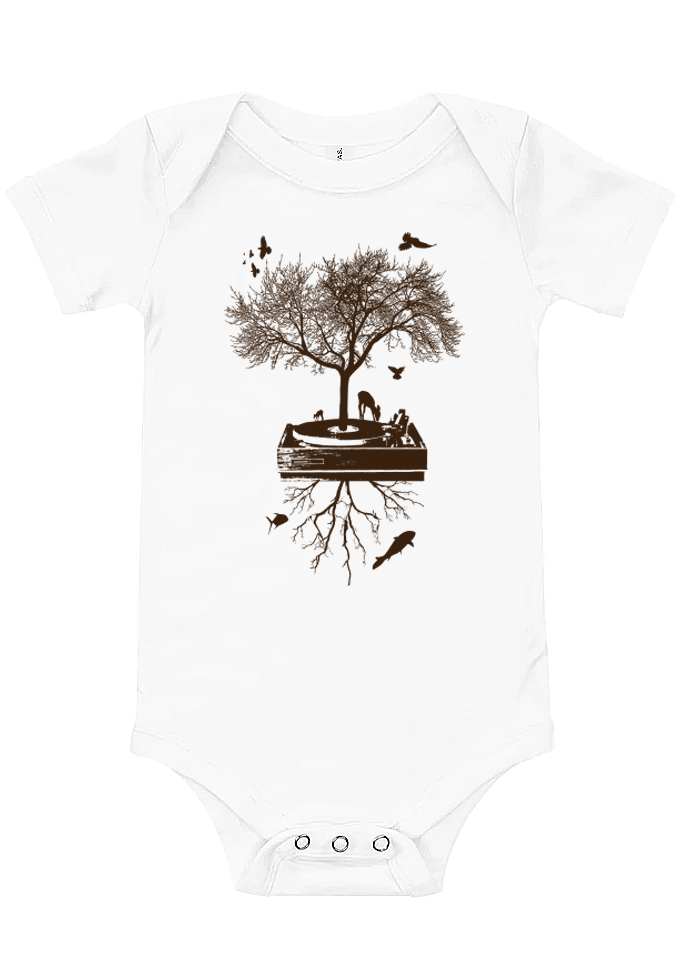 NATURE RECORD PLAYER TEE & ONESIE - Mixerfriendly