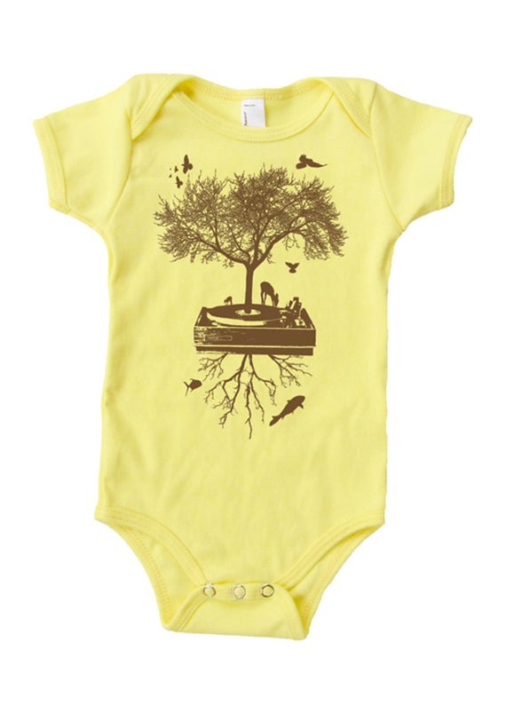 NATURE RECORD PLAYER TEE & ONESIE - Mixerfriendly