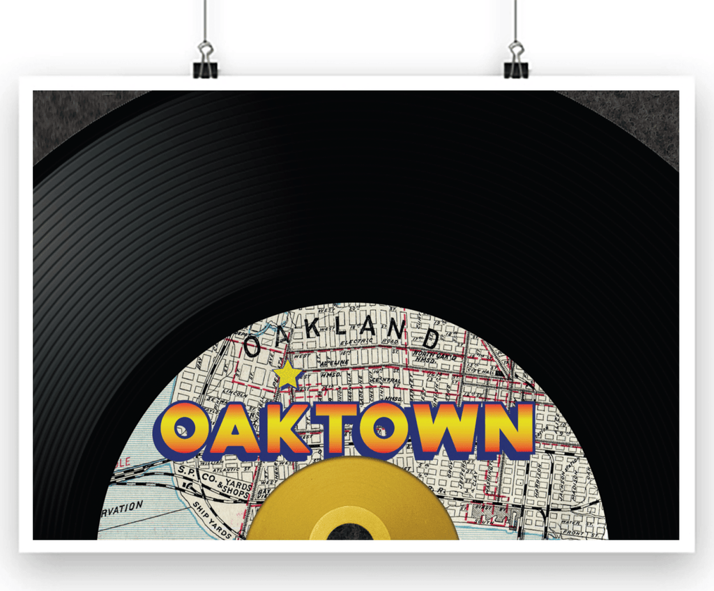 OAKTOWN MOTOWN HIP HOP SOUL MUSIC POSTER - Mixerfriendly