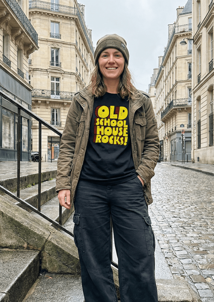 OLD SCHOOL HOUSE MUSIC WOMENS TEE