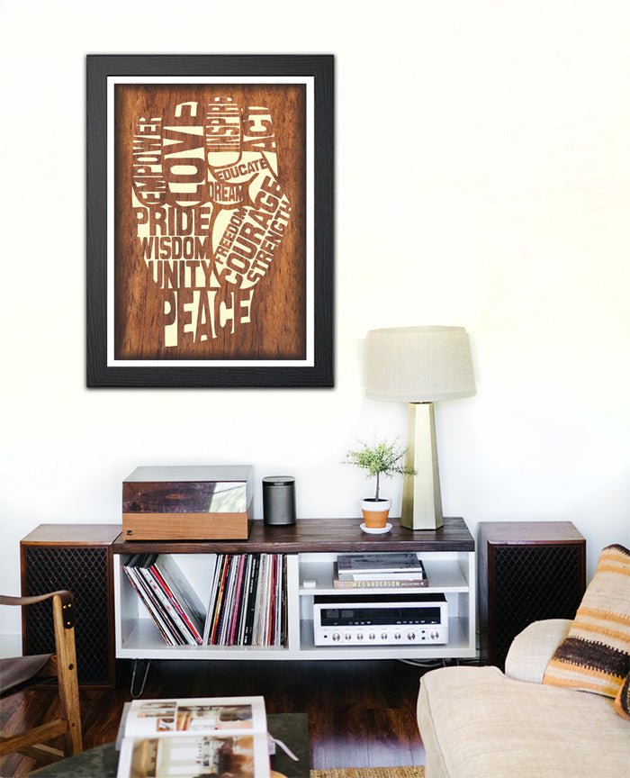 POSITIVE EMPOWERMENT FIST POSTER - Mixerfriendly