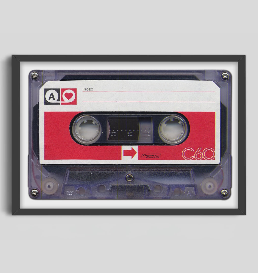 PERSONALIZED CASSETTE MIXTAPE POSTER