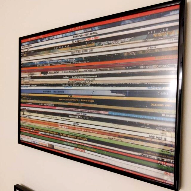 HIP HOP VINYL RECORDS COLLECTION POSTER - Mixerfriendly