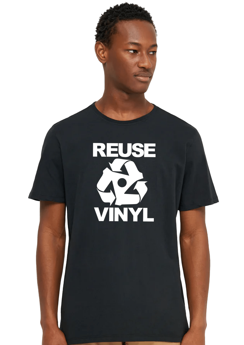 REUSE VINYL RECORDS SUSTAINABLE MENS TEE - Mixerfriendly