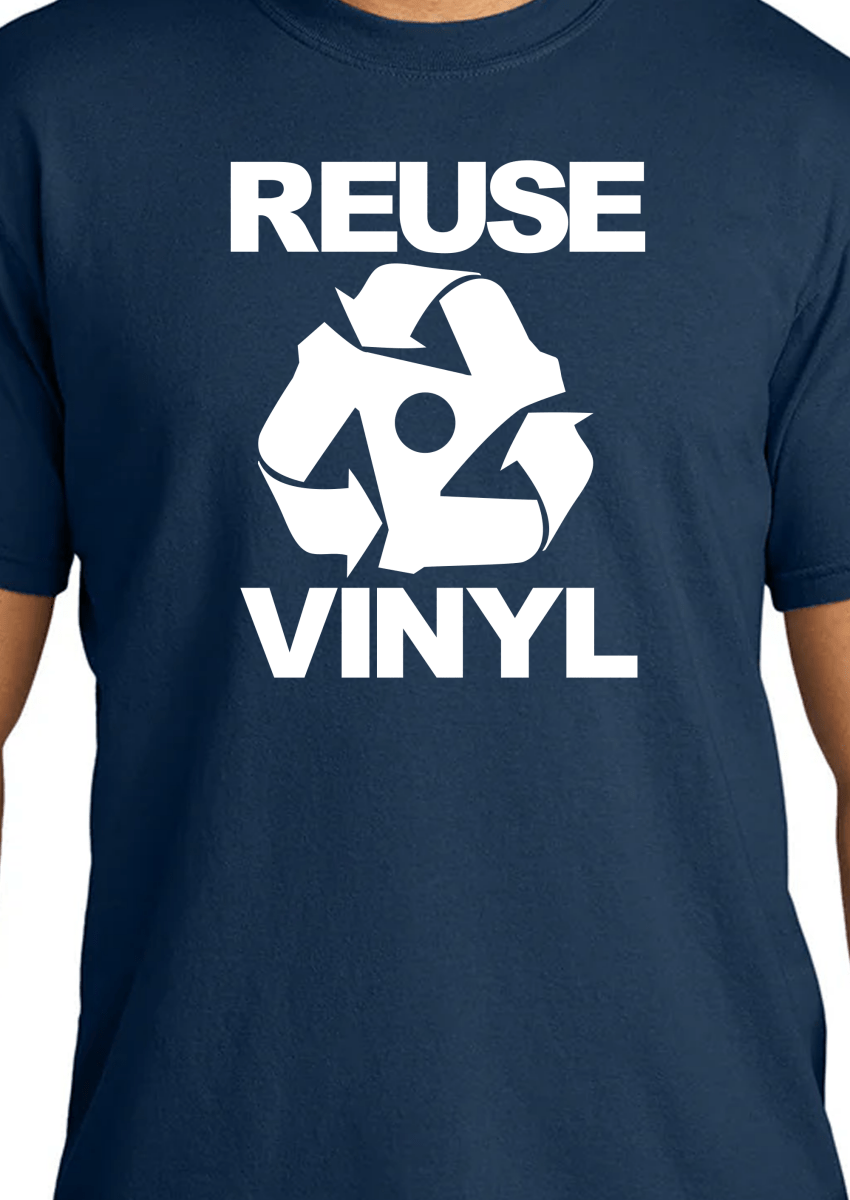 REUSE VINYL RECORDS SUSTAINABLE MENS TEE - Mixerfriendly