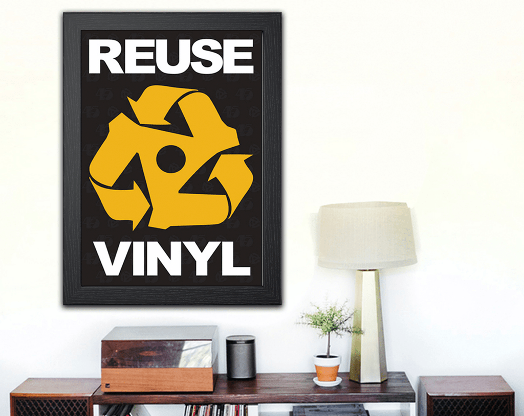 REUSE RECYCLE VINYL RECORDS POSTER - Mixerfriendly