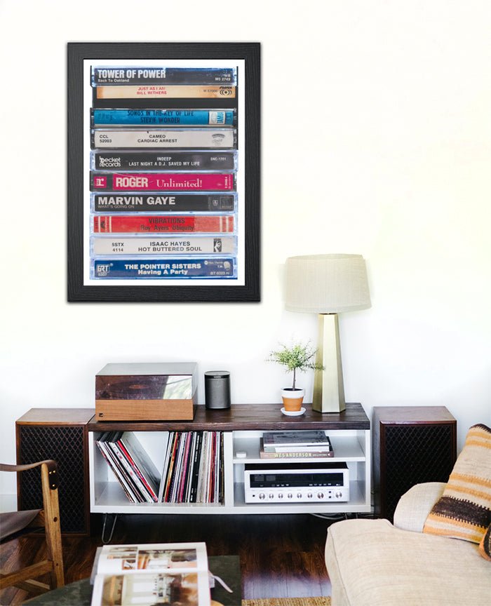 CLASSIC SOUL CASSETTES STACK POSTER - Mixerfriendly