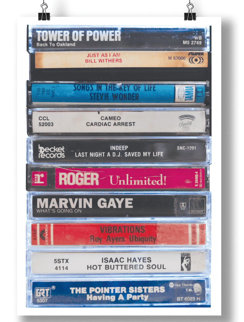 CLASSIC SOUL CASSETTES STACK POSTER - Mixerfriendly