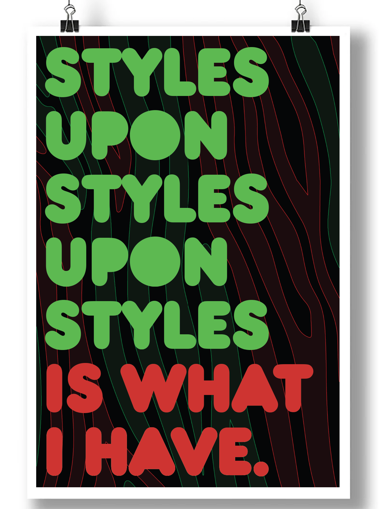 STYLES UPON STYLES POSTER