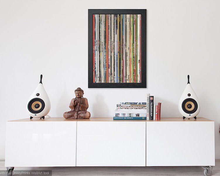 HIP HOP VINYL RECORDS COLLECTION POSTER - Mixerfriendly