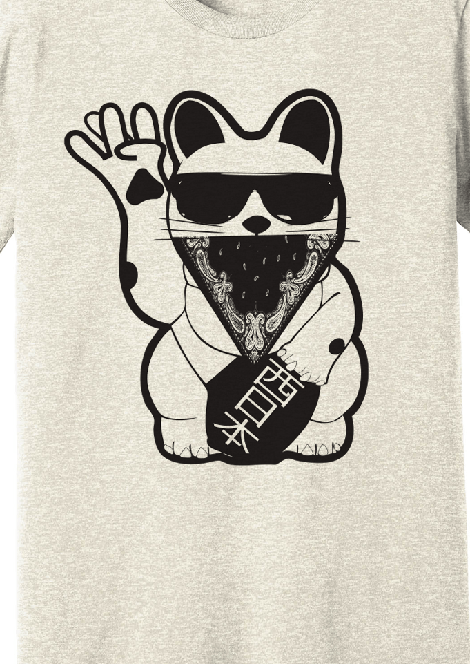 WEST COAST LUCKY CAT WOMENS TEE - Mixerfriendly