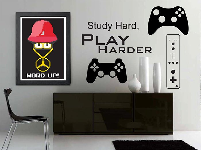 WORD UP 8-BIT MARIO BROS POSTER - Mixerfriendly