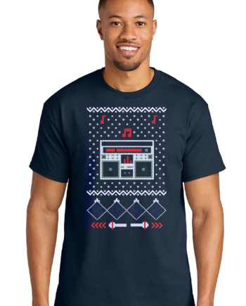 CHRISTMAS BOOMBOX MENS TEE