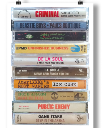 HIP HOP CASSETTES POSTER