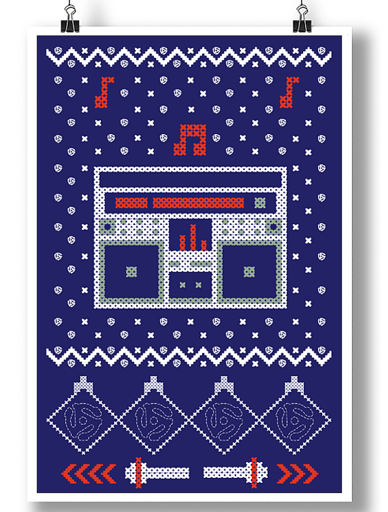christmas-boombox-poster